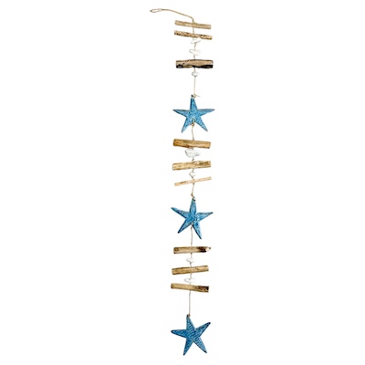 3 x Star Drift Wood Hanging